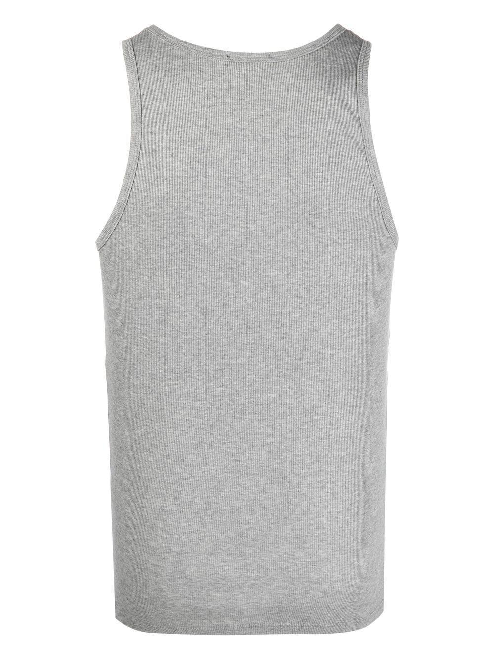 TOM FORD Round Neck Tank Top In Grey Product Image