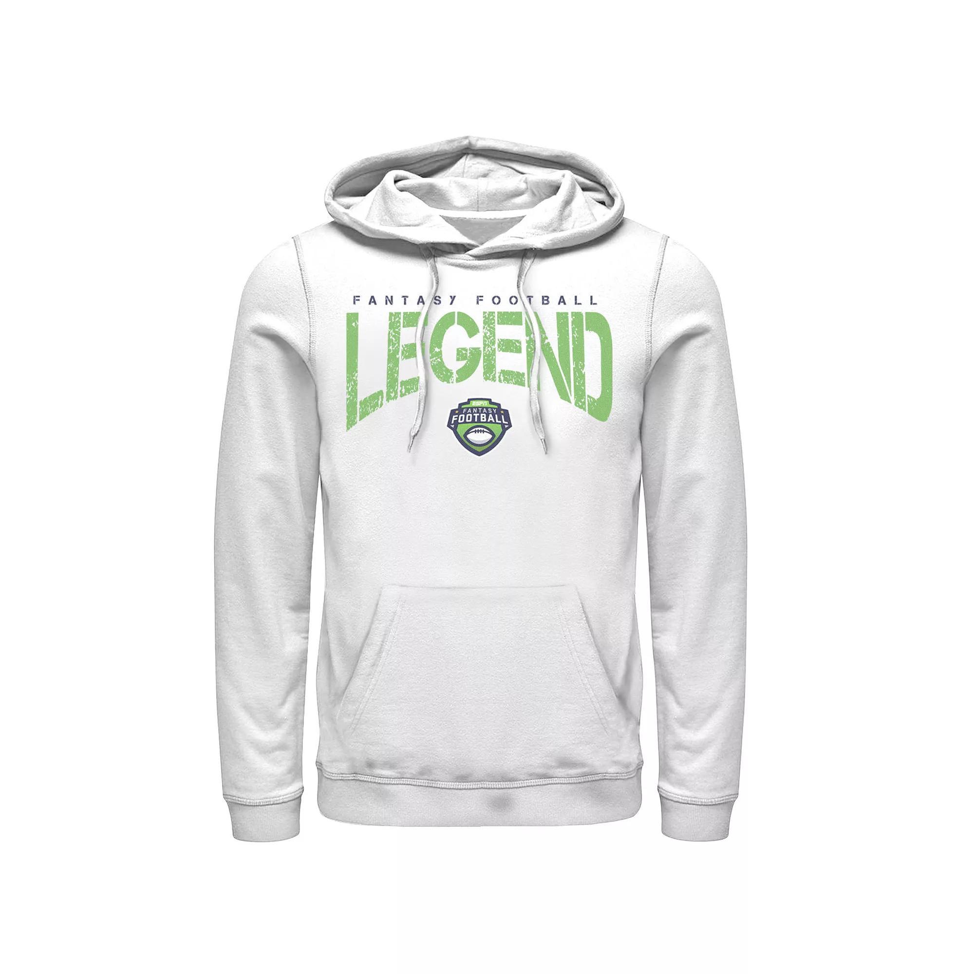 Mens ESPN Fantasy Football Legened Text Hoodie Product Image