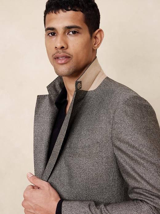 Signature Italian Herringbone Suit Jacket Product Image