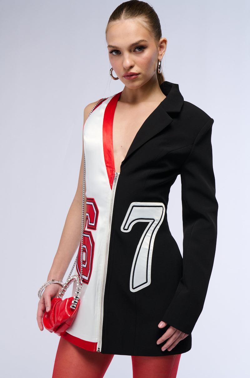 BUSINESS ON THE COURT BLAZER MINI DRESS Product Image