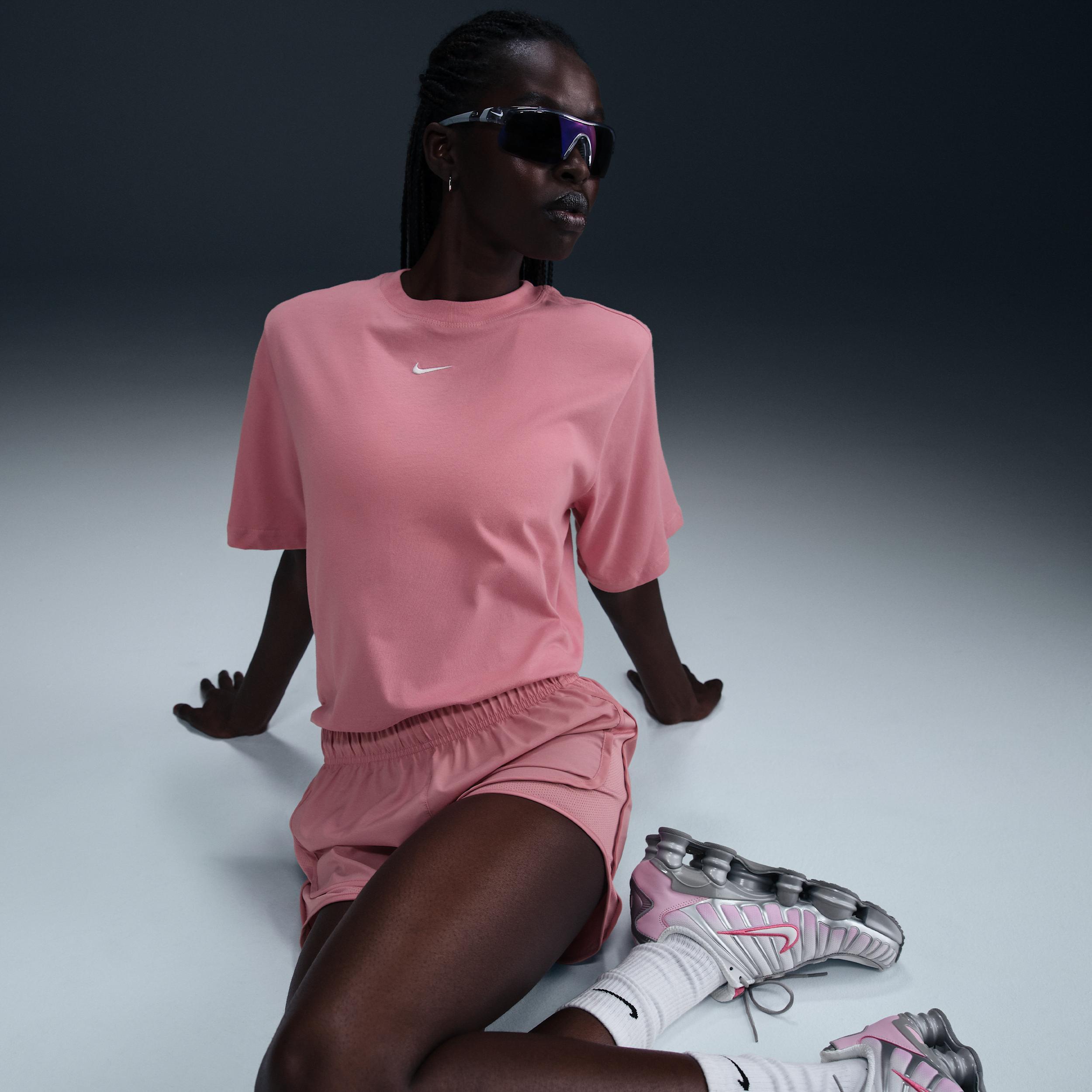 Women's Nike Sportswear Essential Tee, Size: XXL, Elemental Pink Product Image