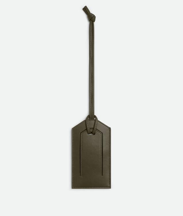 Men's Intrecciato Tag Holder in Cypress Product Image
