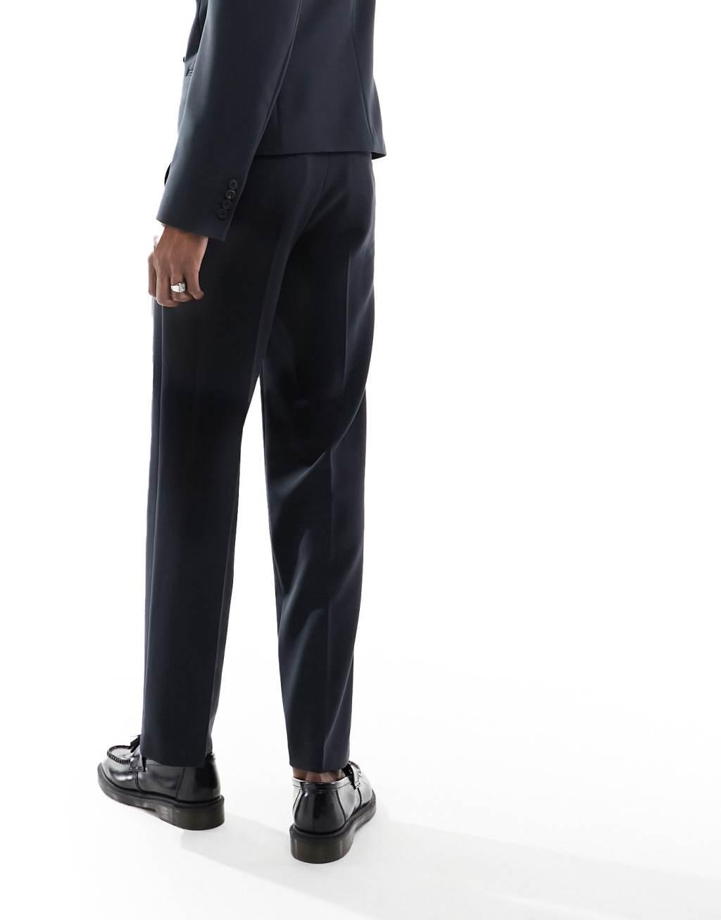 ASOS DESIGN straight suit pants in black Product Image