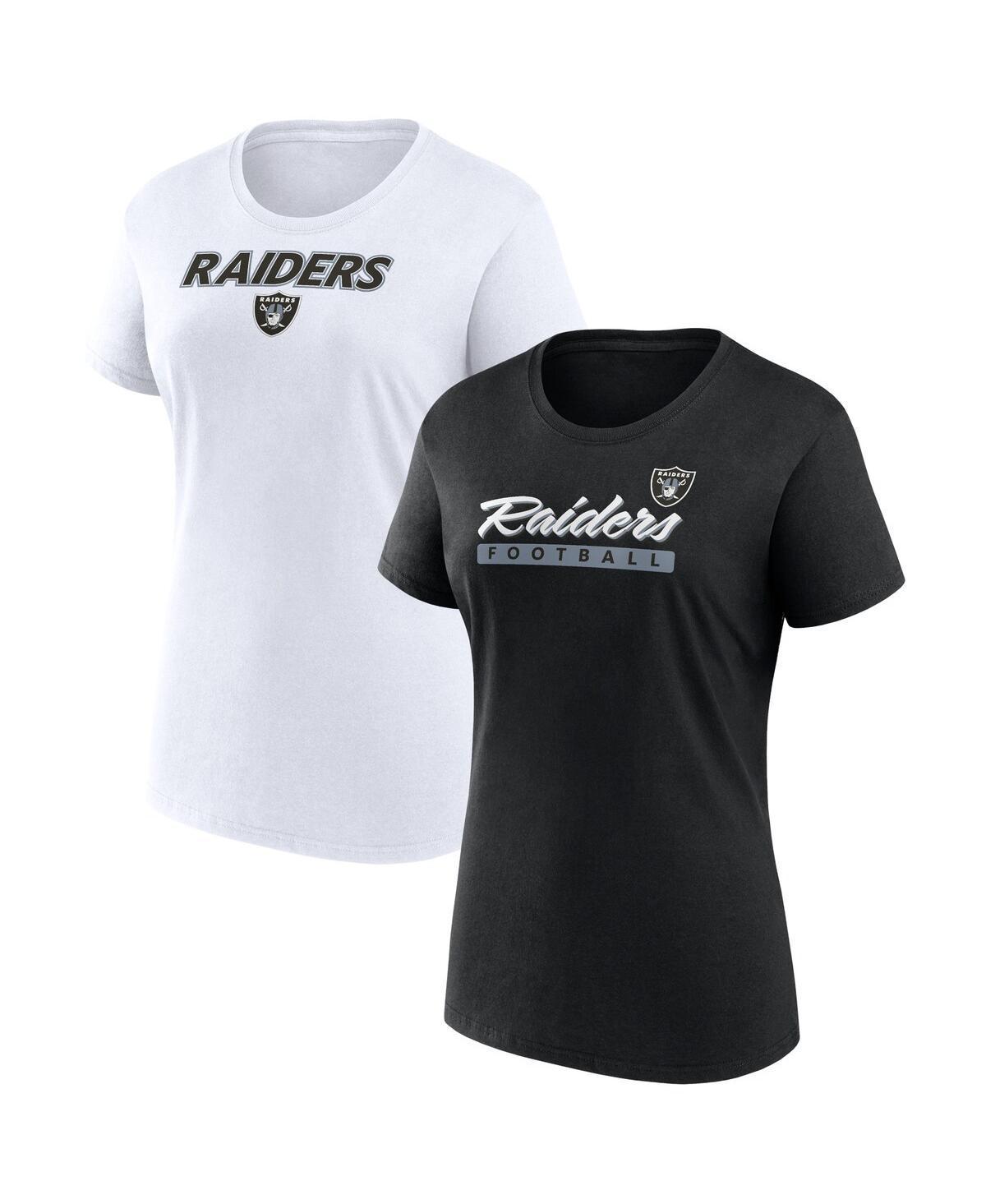 Women's Fanatics Branded Las Vegas Raiders Risk T-Shirt Combo Pack, Size: 3XL, Lvr Black Product Image