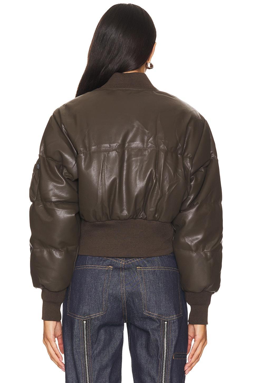 Sierra Faux Leather Short Puffer ALPHA INDUSTRIES Product Image