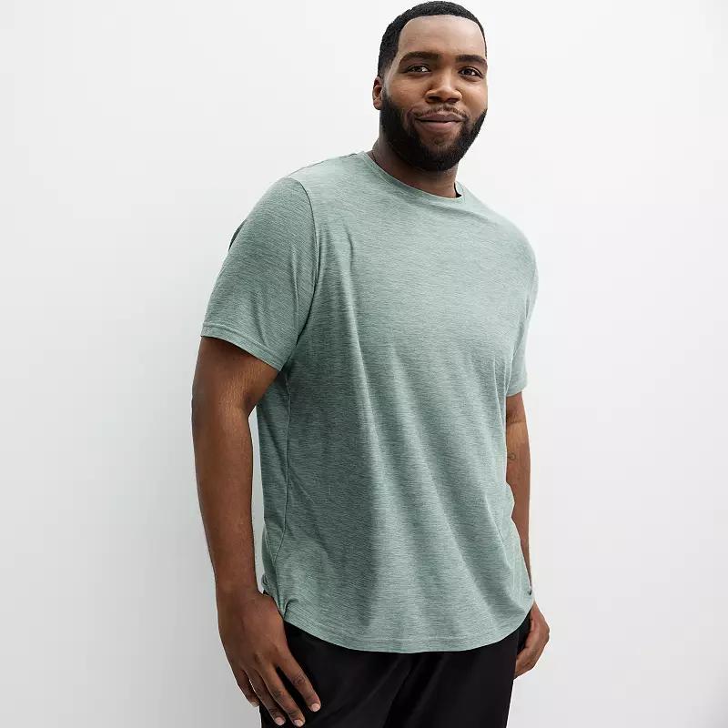 Big & Tall FLX Luxury Soft Wander Tee, Mens Green Grey Product Image