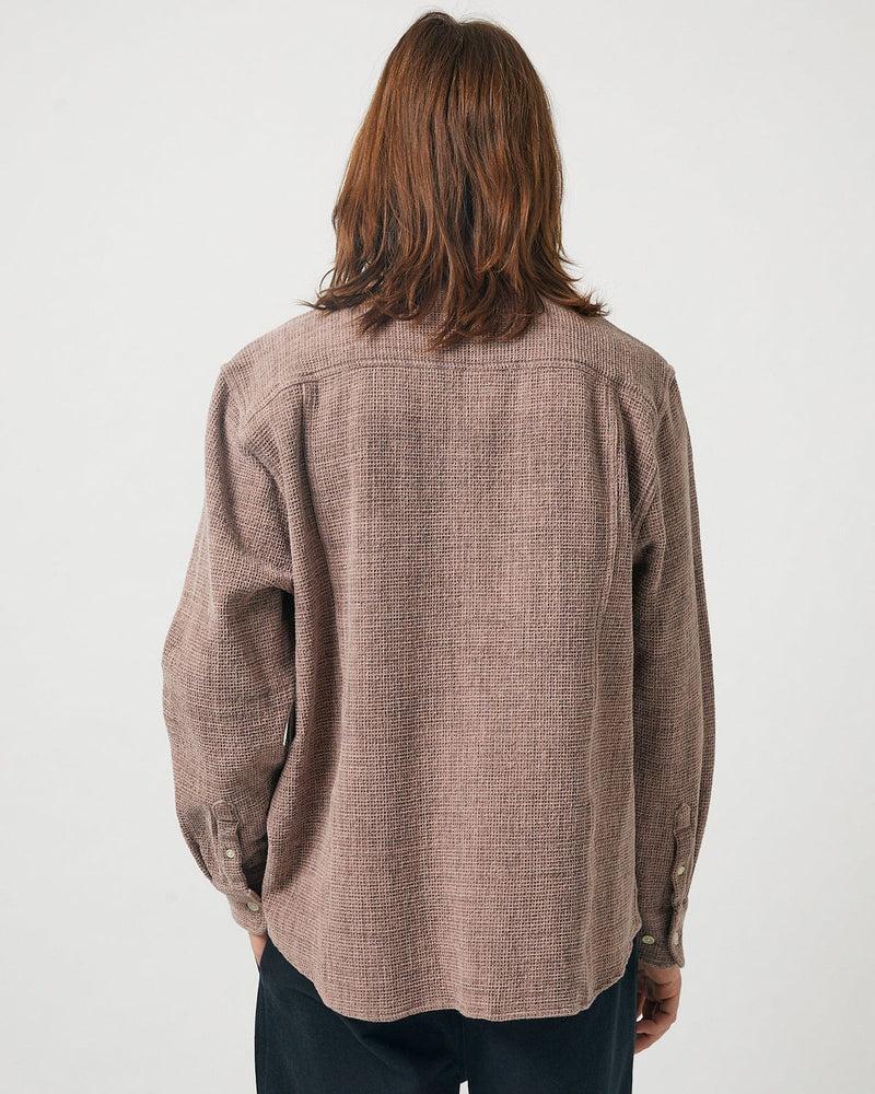 Pigment Dyed Waffle LS - Purple Product Image