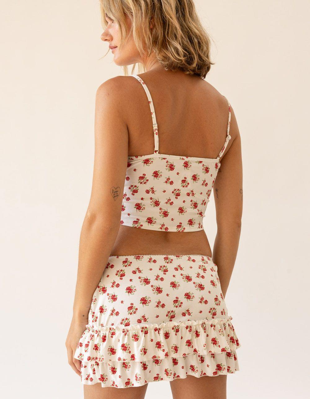 DIPPIN' DAISY'S Summer Nights Skirt - RED Product Image