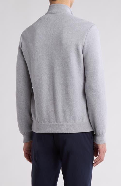 BUGATCHI Suede Front Wool Sweater Jacket In Soy Product Image