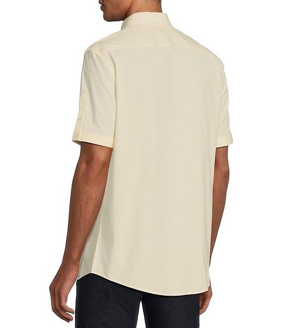 Murano Classic-Fit Solid Short-Sleeve Woven Shirt Product Image