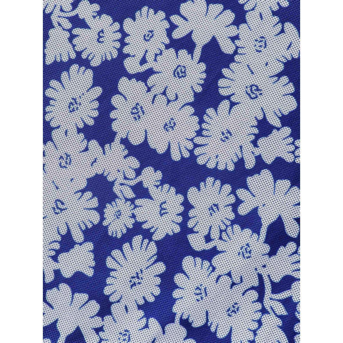 Plus Size Floral U Neck See Through Patchwork Swim Dress Women's Swimwear Navy Beach Bodycon U-neck High stretch Curve Swim Dresses BloomChic 22-24/3X Product Image