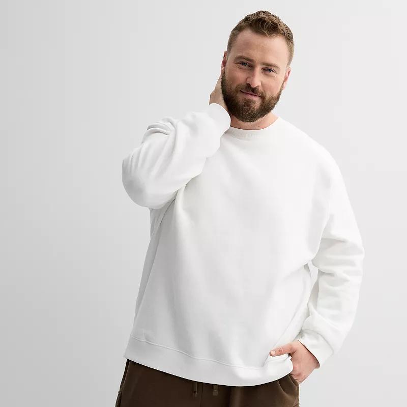 Big & Tall Tek Gear® Ultra Soft Fleece Crew Sweatshirt, Men's, Size: 2XB, Dark Blue Product Image