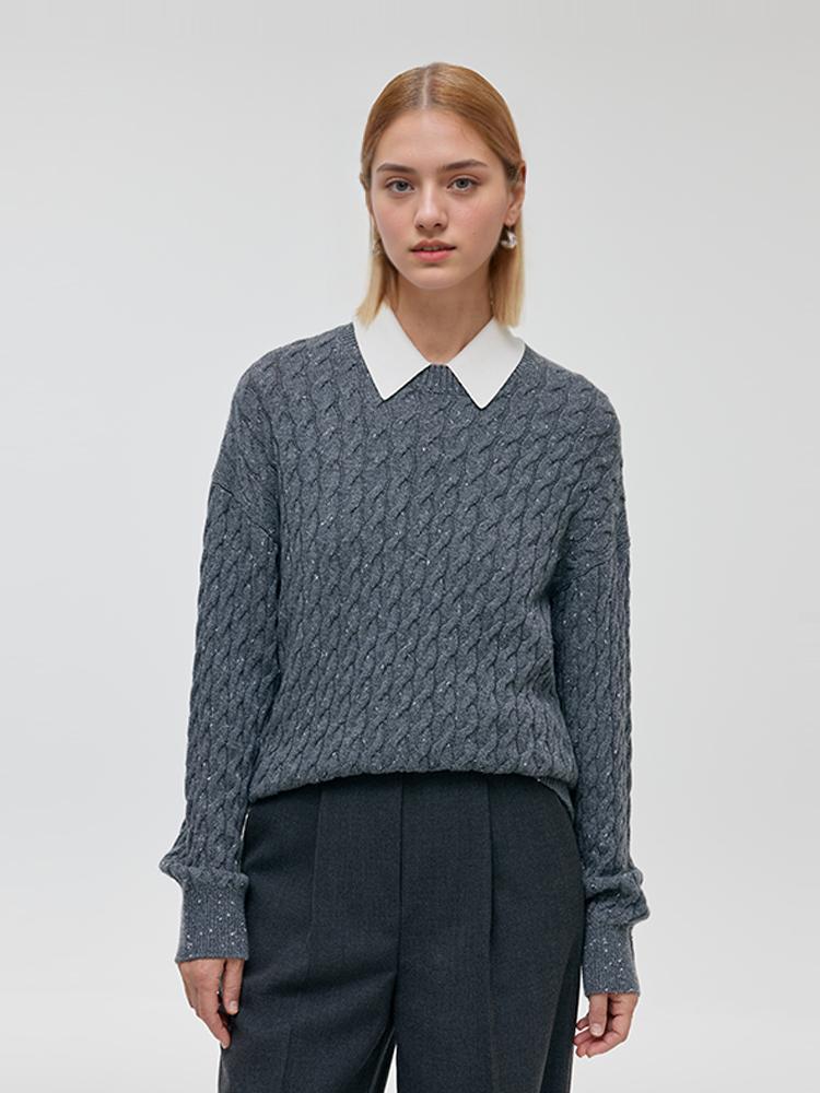 Wool And Cashmere Women Sweater Product Image