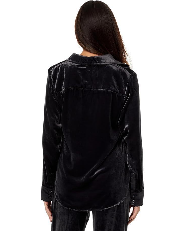 Collared Long Sleeve Blouse With Shirtale Product Image