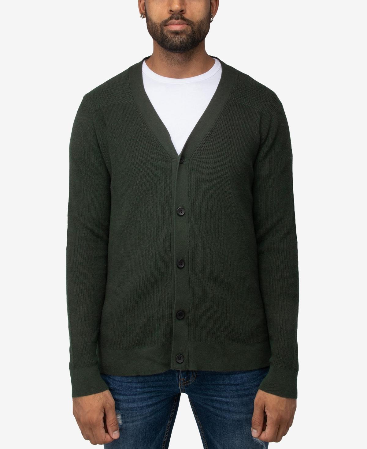 Men's Xray Basic Cardigan Sweater, Size: 3XL, Blue Product Image