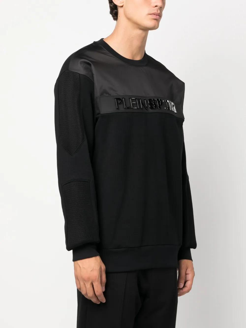 logo-lettering cotton sweatshirt Product Image