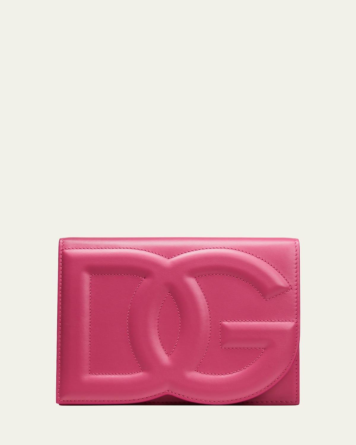 DG Logo Flap Leather Shoulder Bag Product Image