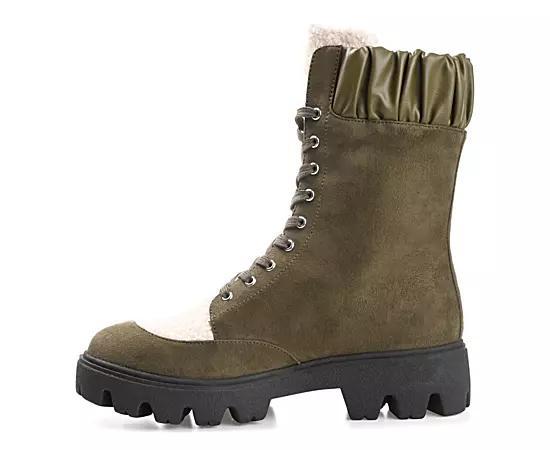 Journee Elinor Tru Comfort Foam Womens Hiker Boots Green Product Image