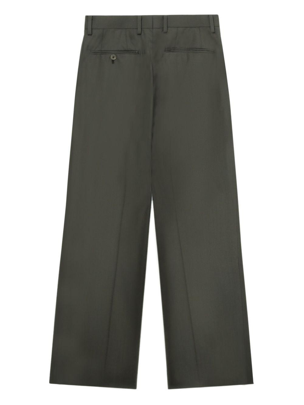 pressed crease straight-leg trousers  Product Image