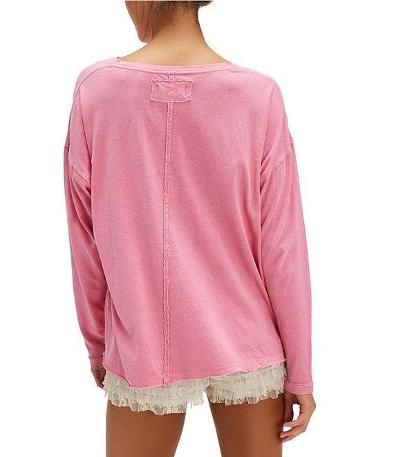 Free People Nina Crew Neck Long Sleeve Tee Product Image
