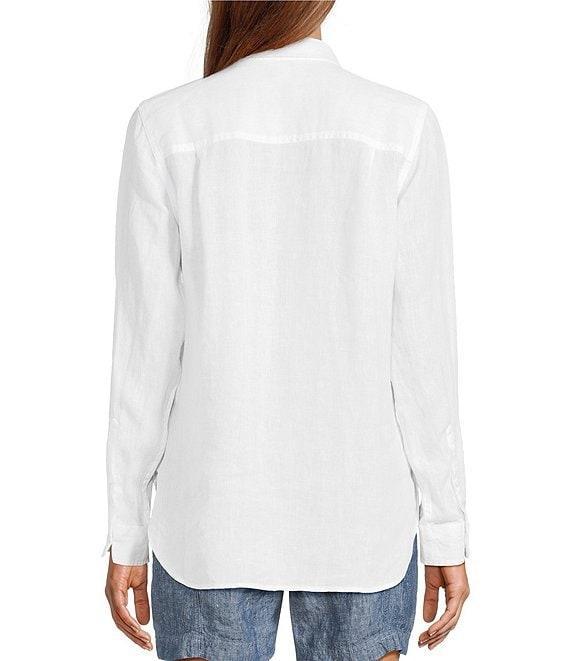 L.L.Bean Linen Long Sleeve Button Front Tunic Product Image