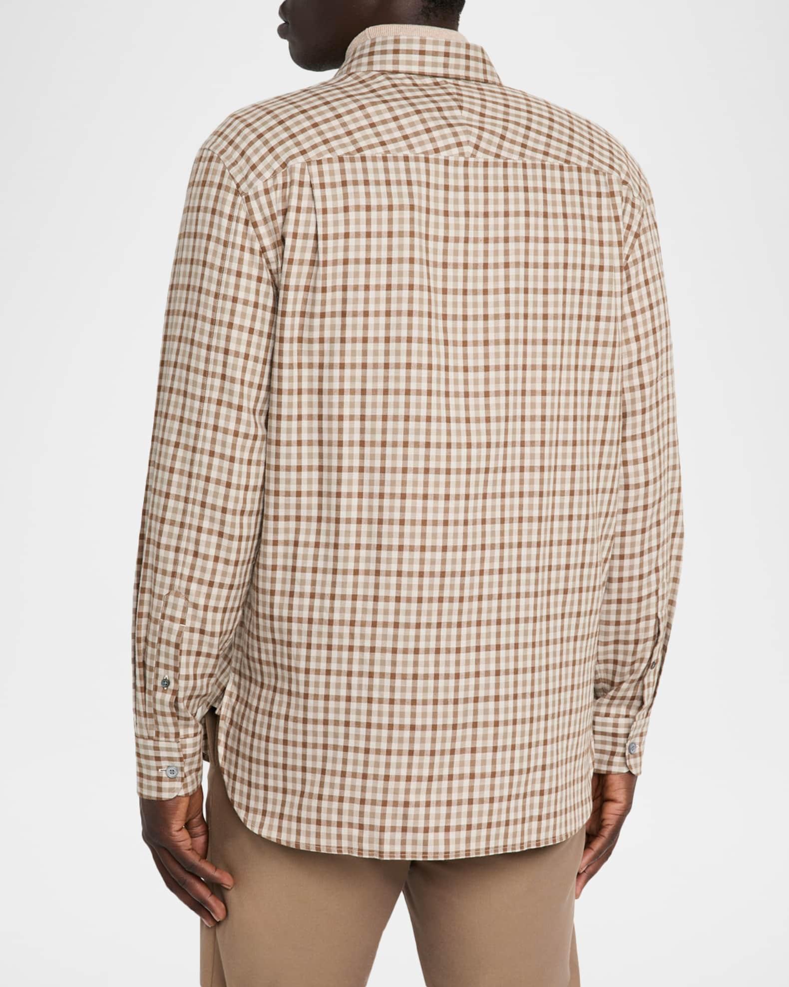 Men's Cashmere Flannel Check Shirt Product Image
