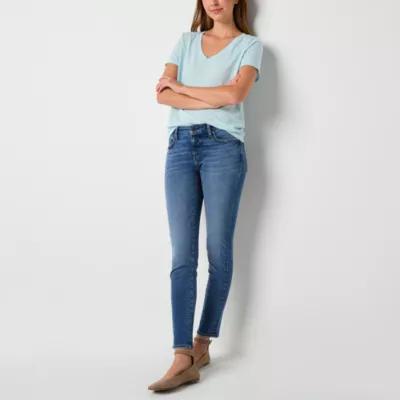 a.n.a Womens Mid Rise Skinny Fit Jean Product Image