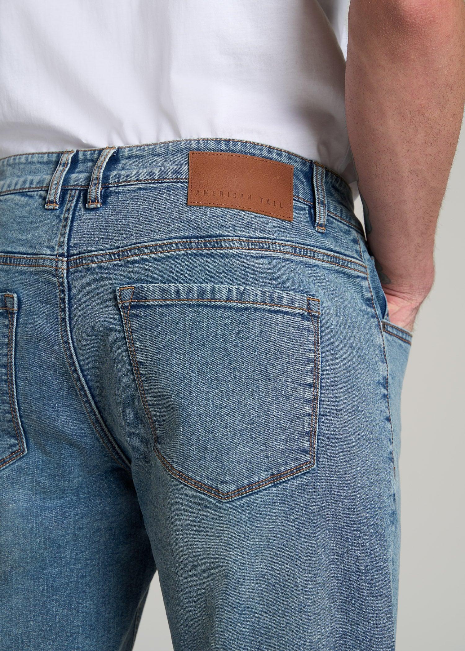 Carman TAPERED Jeans for Tall Men in Vintage Faded Blue Product Image