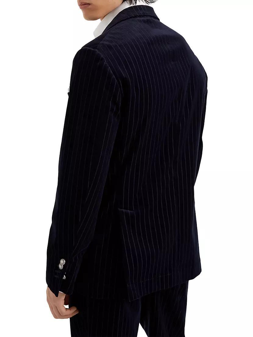 Comfort Cotton Pinstripe Corduroy Deconstructed Blazer Product Image