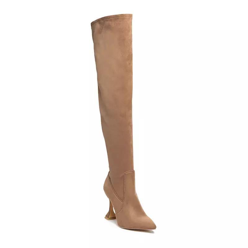 London Rag Brandy Women's Thigh-High Boots, Size: 7, Brown Product Image