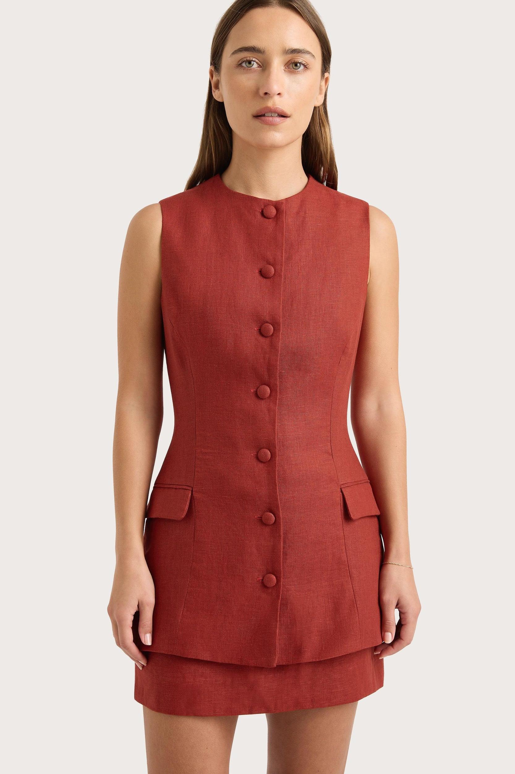 Jane Mini Skirt Garnet Product Image