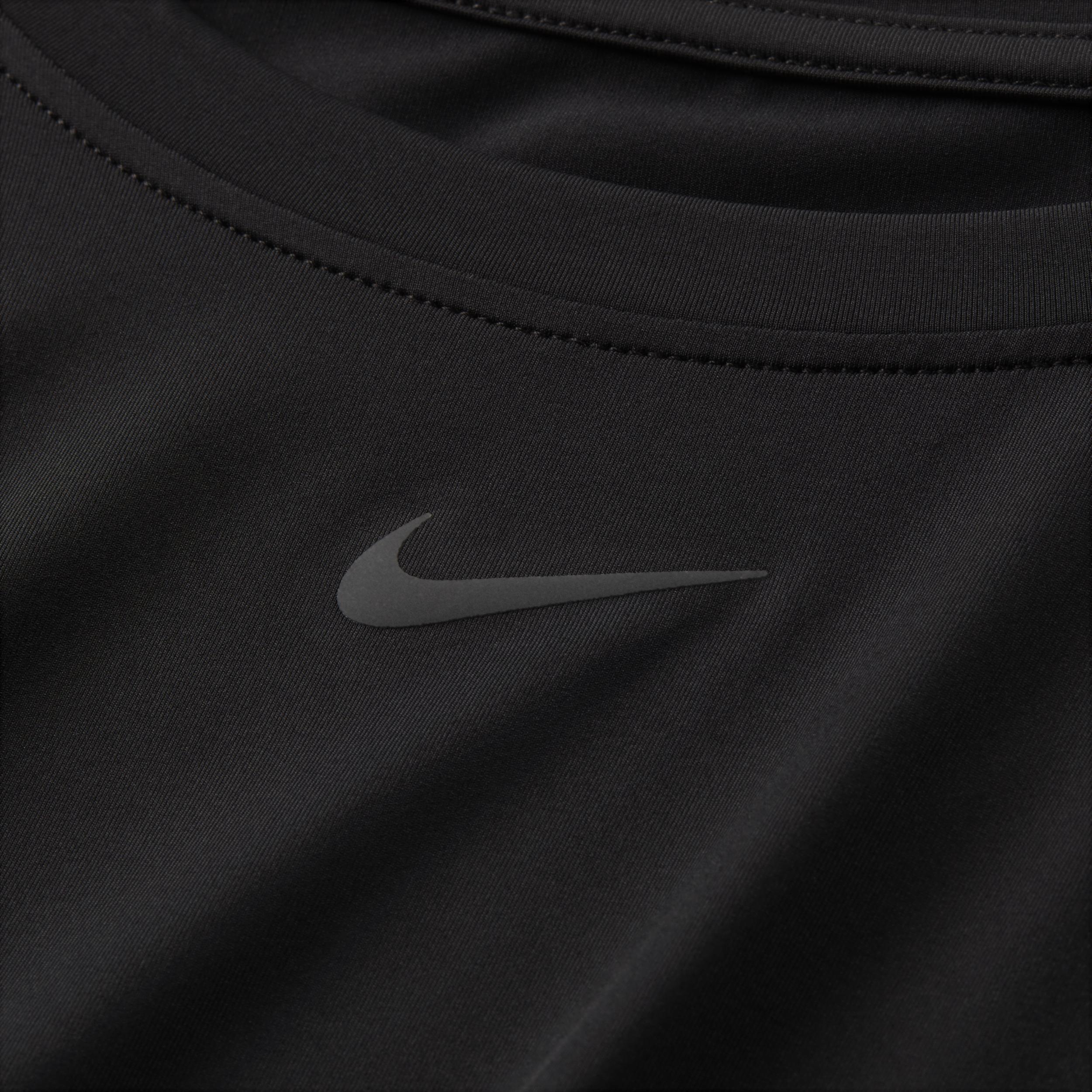 Women's Nike One Dri-FIT Classic Short Sleeve Top, Size: XXL, Black Product Image