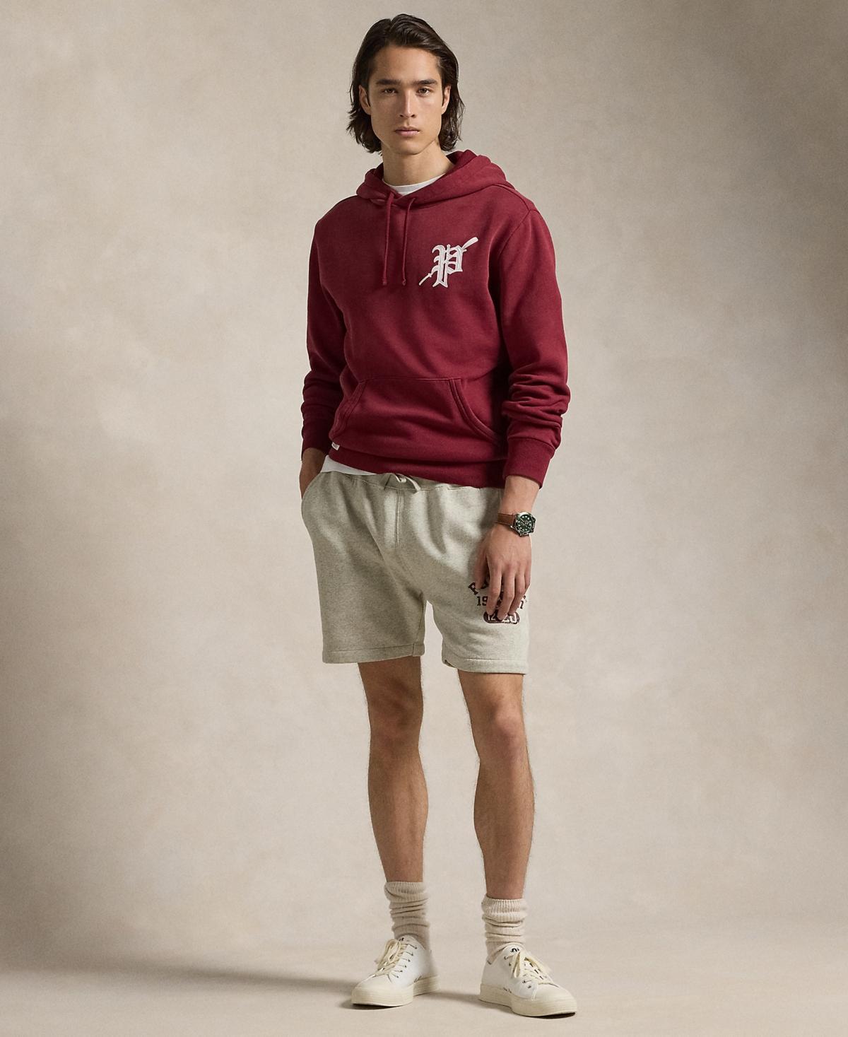 POLO RALPH LAUREN Men's Graphic Fleece Hoodie In Red Carpet Product Image