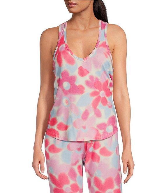 PJ Salvage Buter Jersey Floral Sleeveless V-Neck Coordinating Sleep Top Product Image