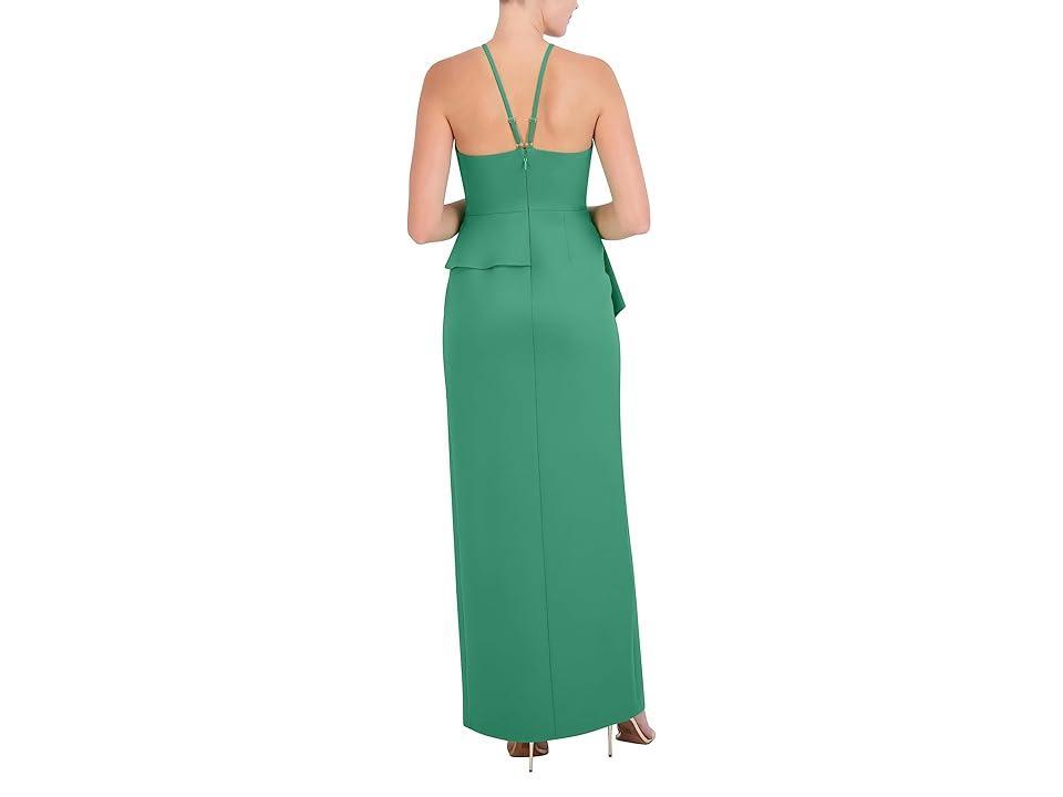 Womens V-Neck Off-The-Shoulder Peplum Gown Product Image
