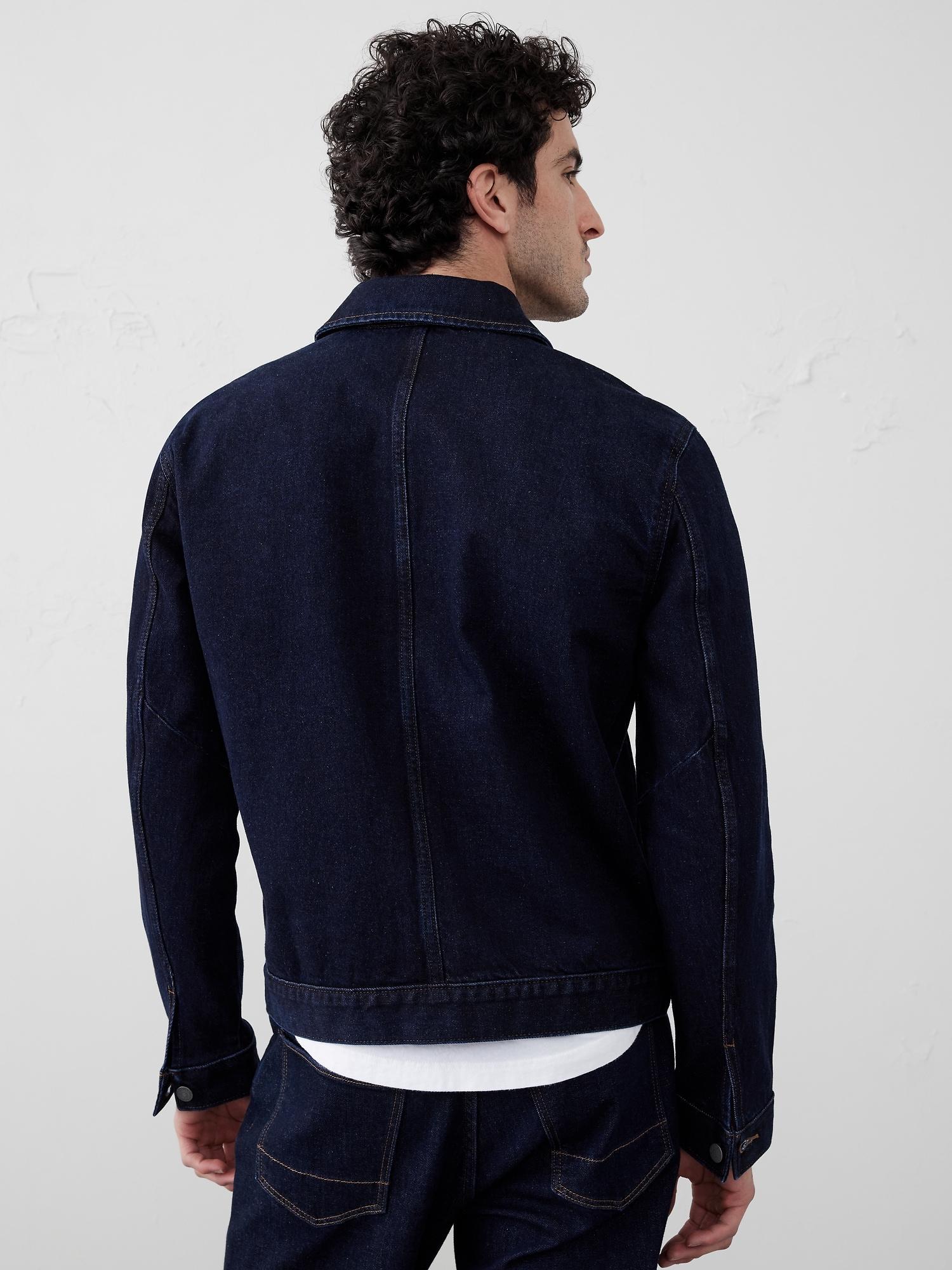 Denim Jean Trucker Jacket Product Image