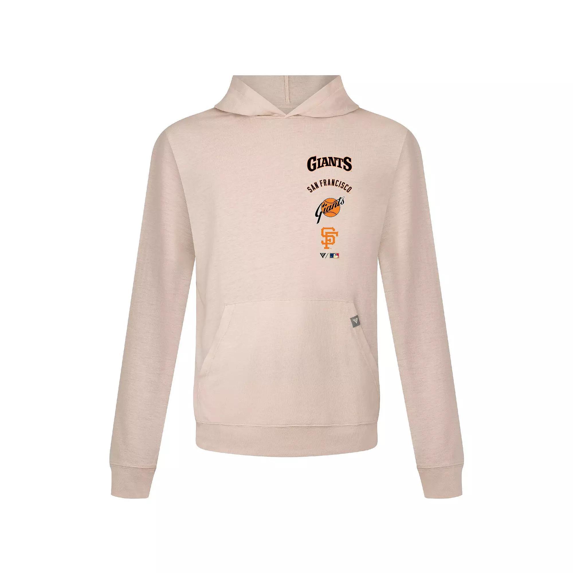 Mens Levelwear Cream San Francisco Giants Base Line Pullover Hoodie Product Image