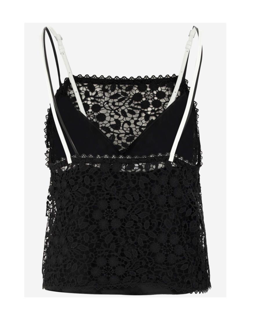 JW ANDERSON Contrast Strap Camisole Top In Black Product Image