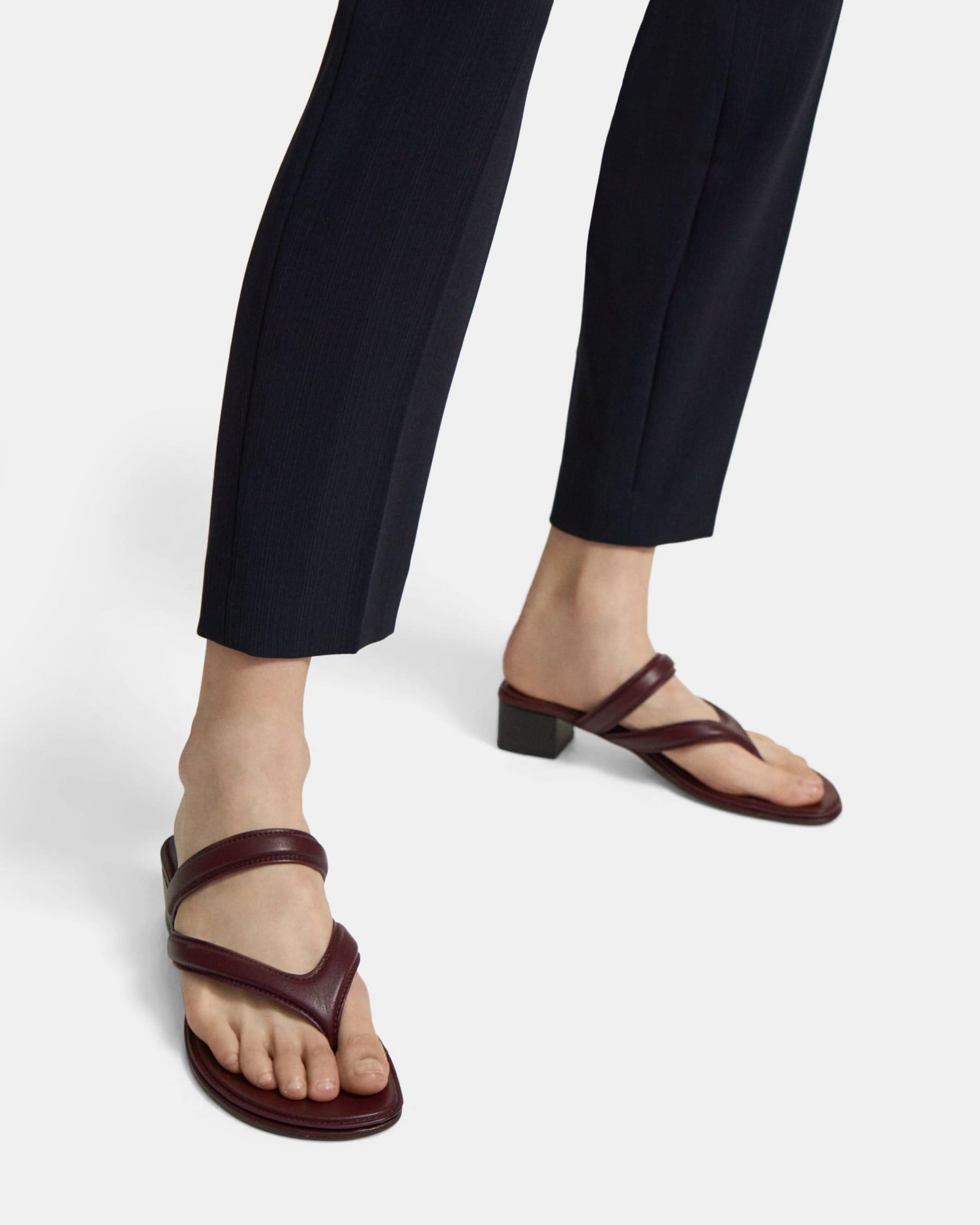Belted Sandal in Leather Product Image