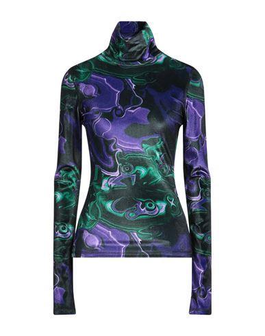 MSGM Woman T-shirt Purple Size 4 Polyester, Elastane Product Image