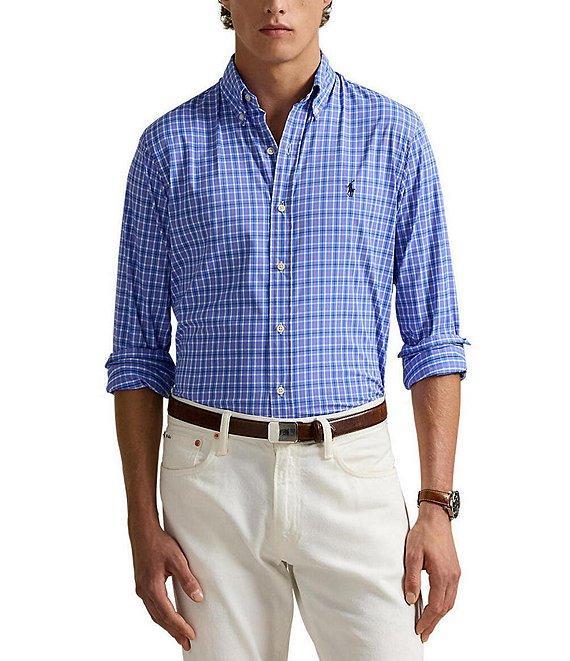 Polo Ralph Lauren Classic Fit Performance Stretch Plaid Twill Long Sleeve Woven Shirt Product Image