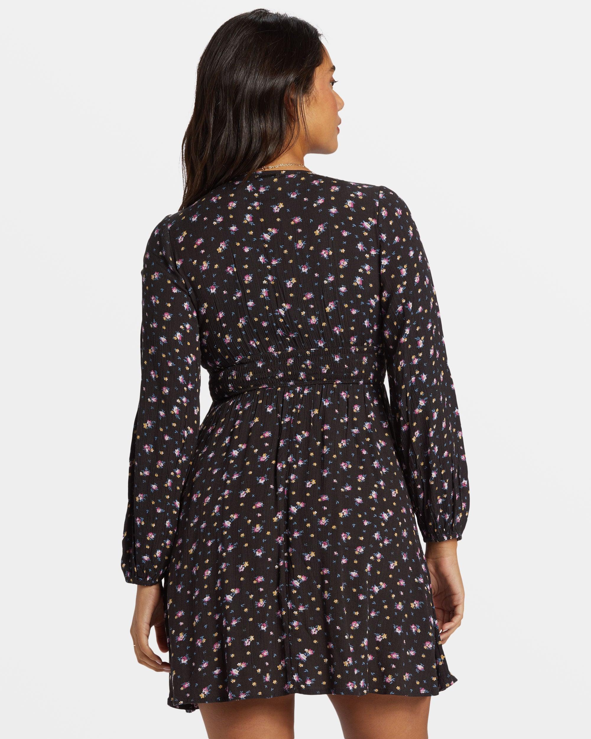 In Ur Dreams Long-Sleeve Mini Dress - Black Sands Female Product Image