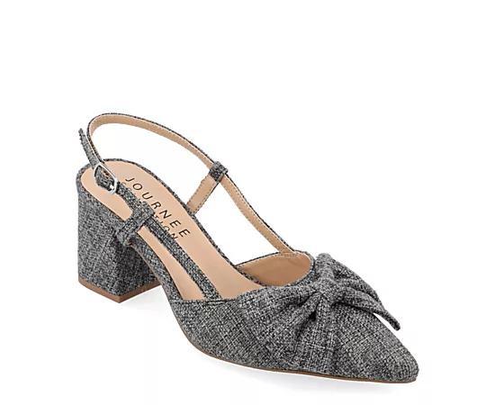 Journee Tailynn Women's Dressy Pumps, Size: 12 Wide, Grey Product Image