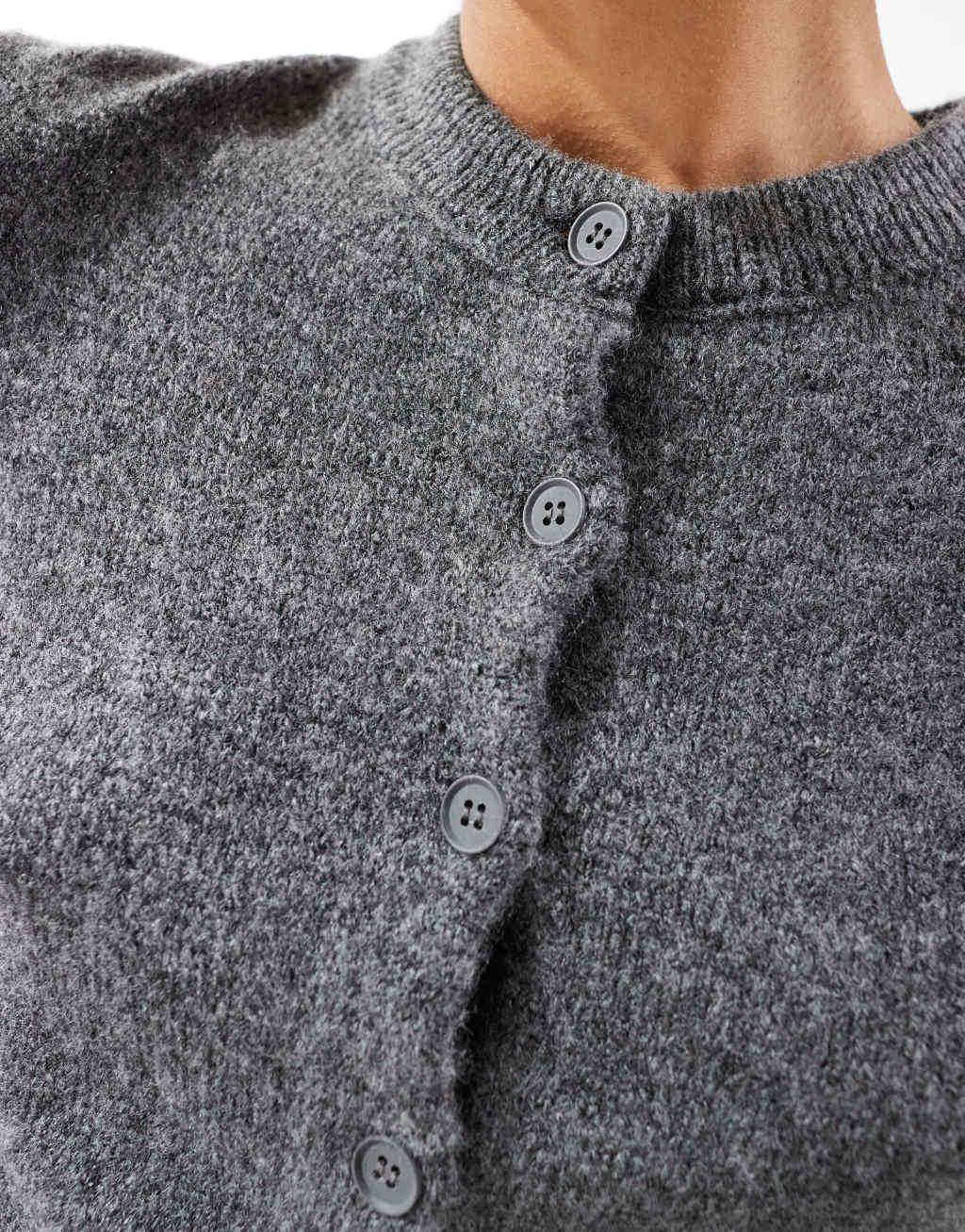 Stradivarius cardigan in charcoal Product Image