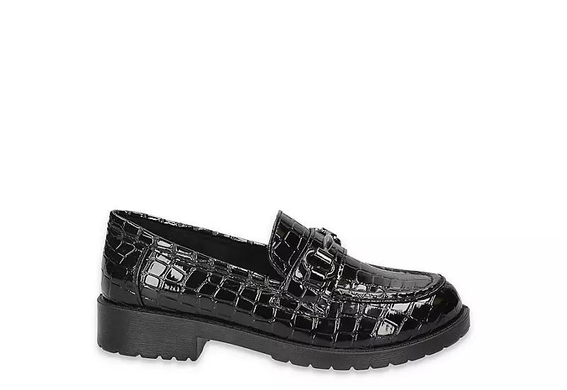 Easy Street Witney Comfort Women's Loafers, Size: 7, Black Croco Product Image