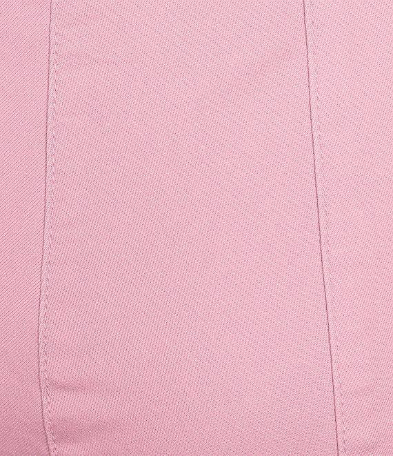 Intro Nia Pull-On Curved Hem Elastic Waist Mid Rise Capri Pants Product Image
