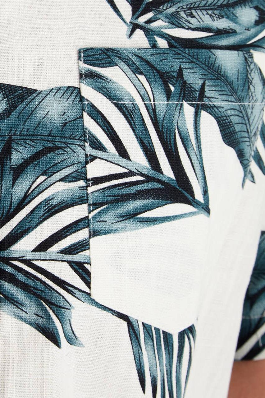 Jude Printed Slub Men's Shirt Product Image