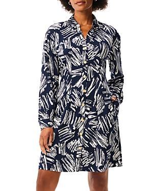NIC+ZOE Sweet Strokes Live-In Dress (Indigo Multi) Women's Dress Product Image