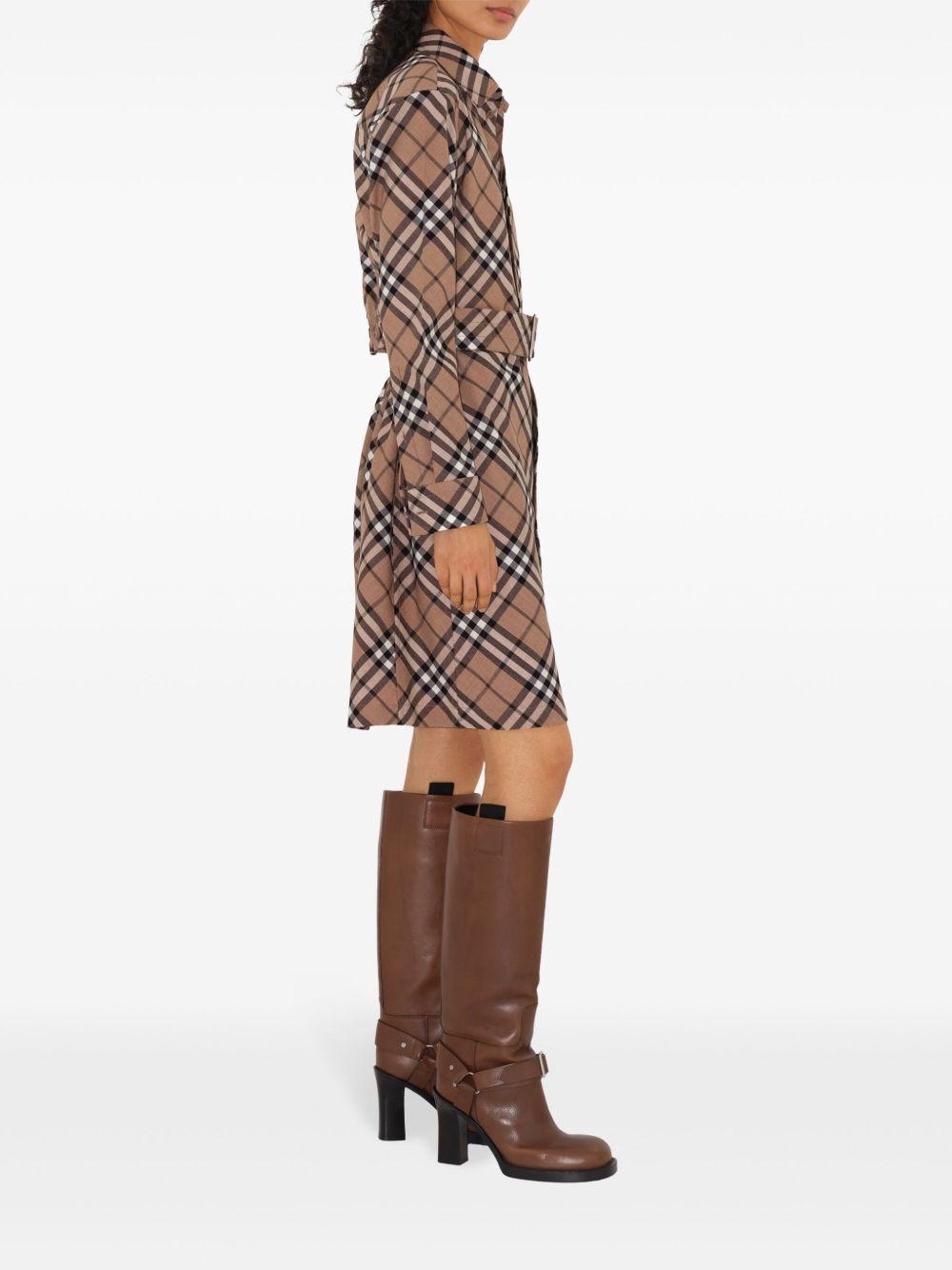 checked shirt dress Product Image