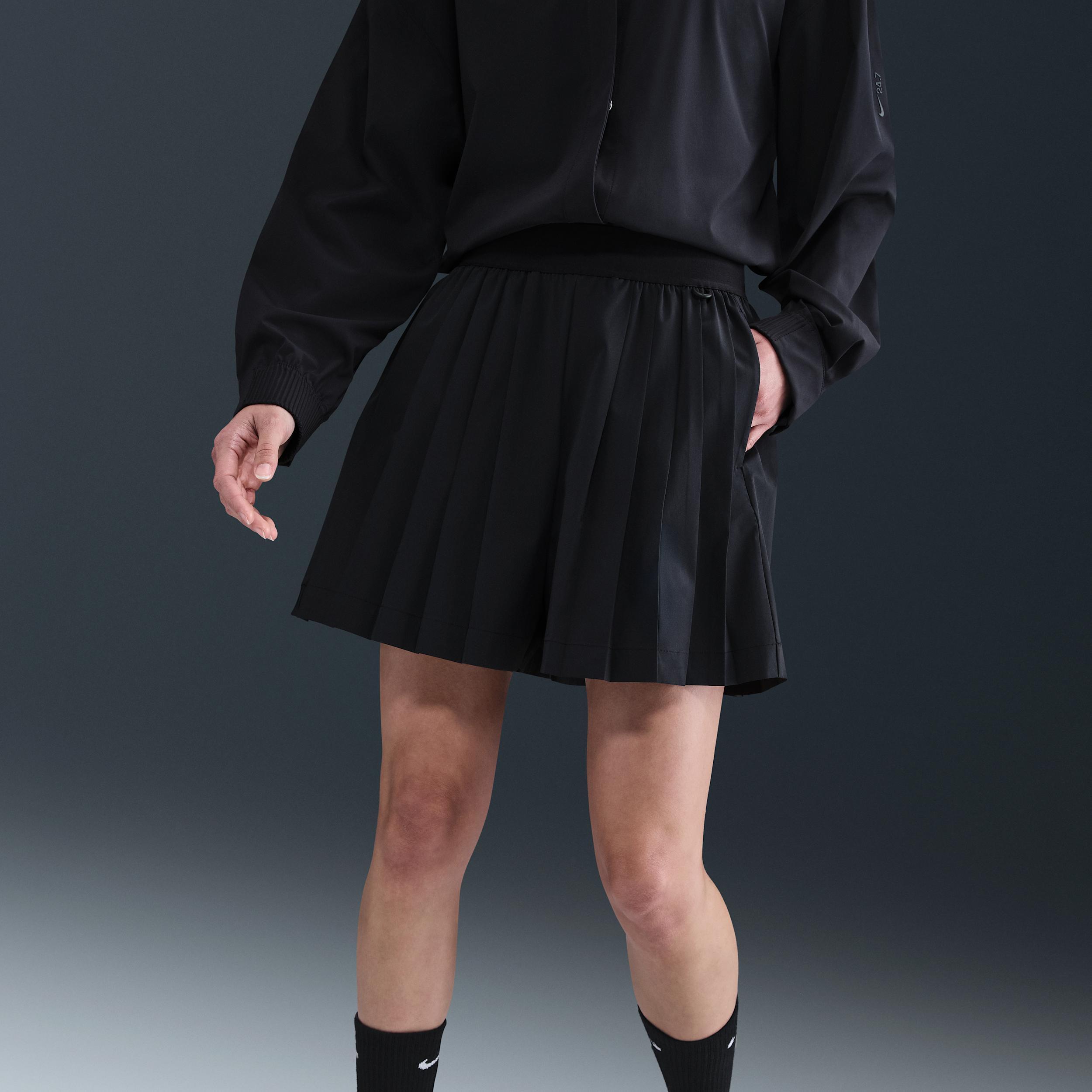 Nike Women's 24.7 PerfectStretch Dri-FIT High-Waisted Loose Pleated Shorts Product Image